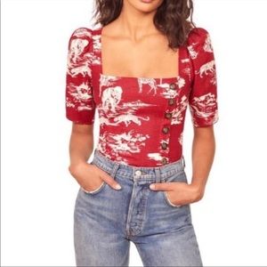 Reformation smock top size 6